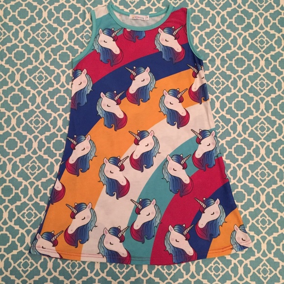 sunshine swing unicorn dress